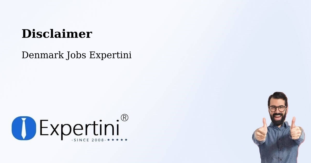 Disclaimer – Rødovre - Denmark Jobs Expertini